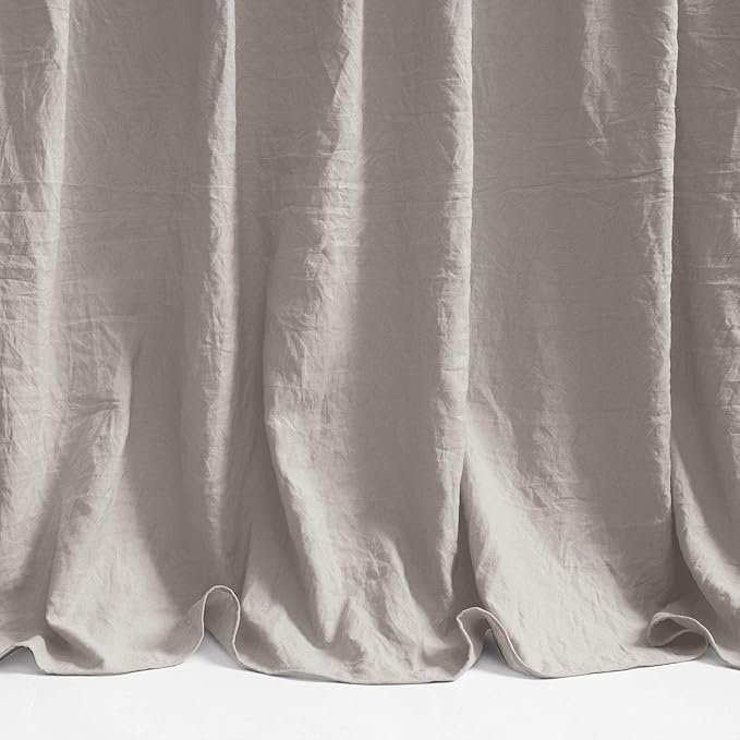 Lush Decor Ruffle Skirt Bedspread Set - 2-Piece Luxurious Farmhouse Bedding - Elegant Ruffle Detail - Timeless Style - Soft Lightweight Sheets - Twin, Grey