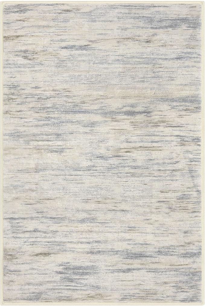 5x7 Modern Area Rug for Bedroom, Gray Beige Neutral Multi Large Gray Beige Neutral Multi Super Soft Rug with Non-Slip, Non-Shedding Rugs for Living Room, Indoor Door Mat for Home Décor
