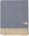 | Wool Blanket/Throw | 100% New Zealand Wool | Perfect for Home and Outdoors | Virgin Wool Throw with Fringes 55"x79"(140 x 200 cm)