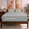 Mellanni Full Sheet Set - 6-Piece Iconic Collection Bedding, (Including 4 Pillowcases), 21-Inch Extra Deep Pocket, Easy Care, Ultra Soft, Cooling Sheets, Brushed Microfiber - Spa Mint
