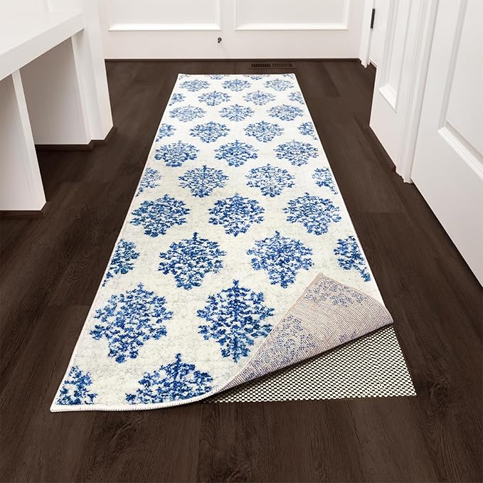 Veken Runner Rug Pad Gripper for Hardwood Floors, Non Slip 2x6 Ft Rug Pads for Area Rugs, Thick Rug Grippers for Tile Floors, Under Carpet Anti Skid Mat, Keep Your Rugs Safe and in Place