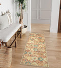 Lahome Moroccan Trellis Hallway Rug, 2x5 Washable Runner Rug Non Slip Kitchen Runners for Hallways, Ultra-Thin Vintage Carpet for Bedroom Bathroom Entryway, Red/Orange