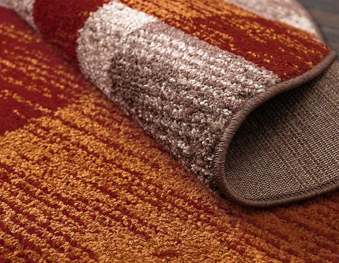 Unique Loom Autumn Collection Area Rug - Providence (7' 10" Octagon, Multi/ Beige)