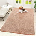 OLANLY Dog Door Mat for Muddy Paws 70x46, Absorbs Moisture and Dirt, Absorbent Non-Slip Washable Doormat, Quick Dry Chenille Mud Mat for Dogs, Entry Indoor Entryway Carpet for Inside Floor, Peach