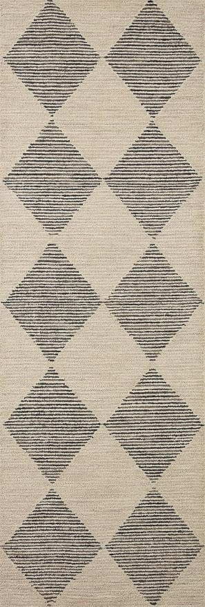 Loloi Chris Loves Julia Francis Collection FRA-01 Beige/Charcoal 8'-6" x 12' Area Rug