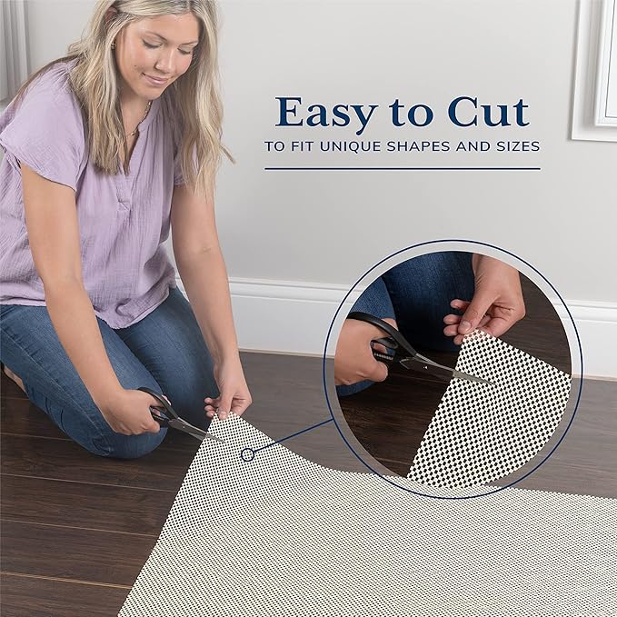 Veken 2.5x8 Ft Rug Pad Gripper for Hardwood Floors, Non Slip Rug Pads for Area Rugs, Thick Rug Grippers for Tile Floors, Under Carpet Anti Skid Mat, Keep Your Rugs Safe and in Place