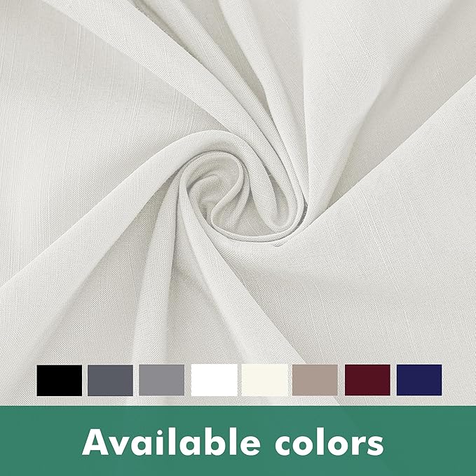 Biscaynebay Wrap Around Bed Skirts with Split Corners for Full Beds 16" Drop, Ivory Elastic Dust Ruffles Adjustable Easy Fit Wrinkle & Fade Resistant Silky Luxurious Fabric Machine Washable
