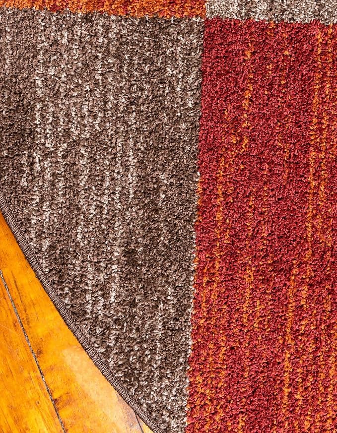 Unique Loom Autumn Collection Area Rug - Providence (5' 1" Round, Multi/ Beige)