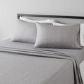 Amazon Basics Lightweight Super Soft Easy Care Microfiber 4 Piece Bed Sheet Set With 14-inch Deep Pockets - King, Grey Arrows,Printed