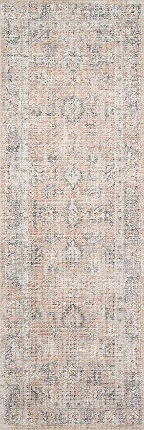 Loloi II Skye Collection SKY-01 Blush/Grey 7'-6" x 9'-6" Area Rug