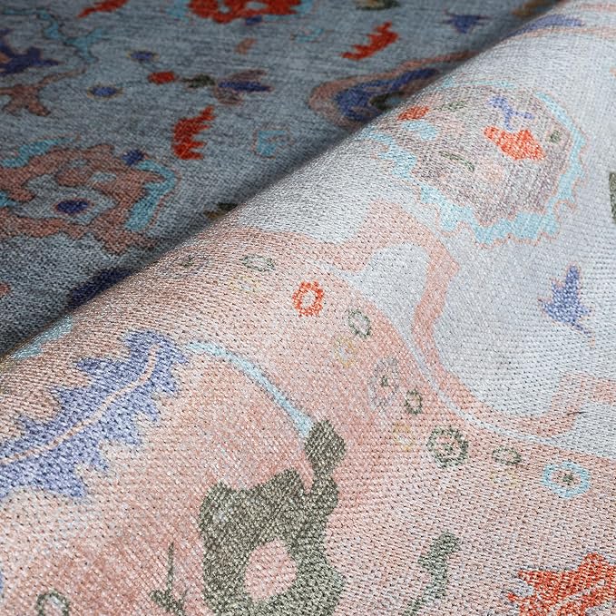 Fame Rugs Modern Oushak Rug 2'6"x13, Vintage Turkish Colorful Oriental Antique Inspired Long Runner Rugs, Luxury Living Room Bedroom (995BO, 2'6" x 13')