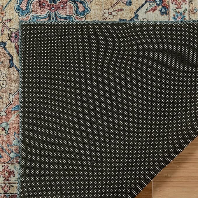 Gertmenian Indoor Boho Accent Rug - 3x5 Small, Non Slip, Super Strong, Ideal for High Traffic Areas in Bedroom, Living Room, Kitchen - Cinzia, Bronze, 28505