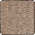 House, Home and More Skid-Resistant Carpet Indoor Area Rug Floor Mat - Black Ripple - 4 Ft X 4 Ft - Non Slip Rubber Backing, Stain Resistant, Dog Friendly, Living Room Bedroom Kitchen Entryway