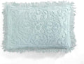 Beatrice Home Fashions Medallion Chenille Bedspread, King Sham, Blue