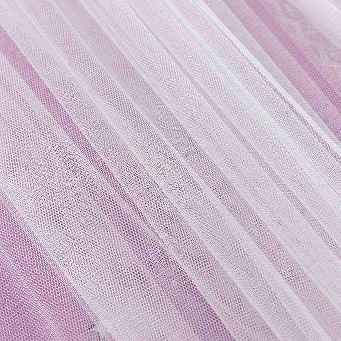 XiDi Curtains for Bedroom Decor, Rainbow Pink Purple/34/45