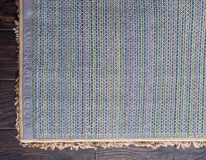 Unique Loom Solid Shag Collection Area Rug (8' x 10' Rectangle, Sandy Brown)