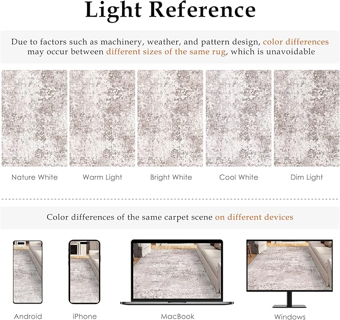 Washable Beige Area Rug 5x7 Modern Abstract Living Room Carpet Neutral Soft Bedroom Throw Rug Low Pile Non Slip Floor Cover for Office Laundry Dining Room Kitchen Bathroom