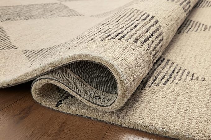 Loloi Chris Loves Julia Francis Collection FRA-01 Beige/Charcoal 8'-6" x 12' Area Rug