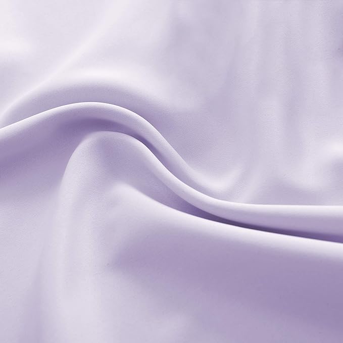 DONREN 84 Inches Long 2 Panels Lavender Purple Curtain Panels for Bedroom - Room Darkening Rod Pocket Thermal Insulated Drapes for Living Room,42 W x 84 L