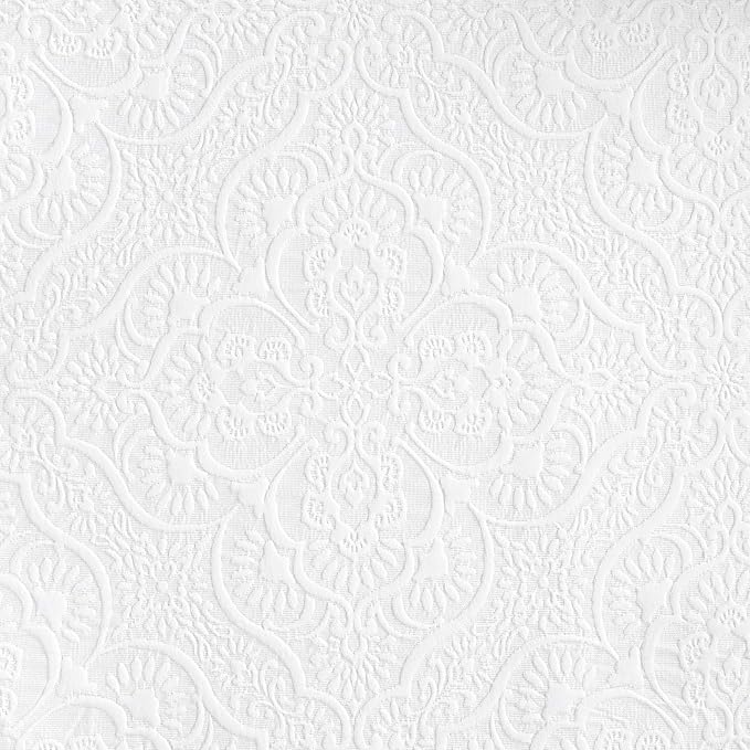 Superior 3 Piece Bedspread Set, Home Bed Decor, Decorative Bed Spread, 2 Pillow Shams, Medium Weight Blanket, Floral Matelasse Coverlet, Bedding Essentials, Enzy Collection, Full, White