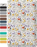 Ophanie Kitchen Mats for Floor, 3/4 inch Thick, 20x32 Anti Fatigue Cushioned Mat, Kitchen Rugs, Waterproof, Comfort Ergonomic Standing Mat for Office, Home, Sink, White Flower Non-Slip Ridged Bottom