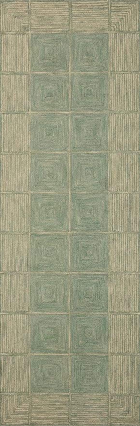 Loloi Chris Loves Julia Francis Collection FRA-02 Green/Natural 3'-6" x 5'-6" Accent Rug