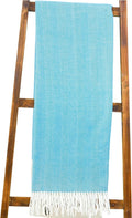 Alashan - Cotton Acrylic Adirondack Herringbone Woven Throw Blanket - Soft Herringbone, Spring Lake