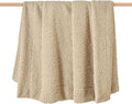 HiEnd Accents Teddy Throw Blanket, 60x90 inch, Cream, Oversized Boucle Throw Blanket, Soft Cozy Classic Chic Casual Heavy Blanket, Modern Rustic Plush Comfy Warm Blanket for Bed, Sofa