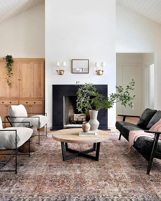 Loloi Chris Loves Julia Jules Collection JUL-02 Terracotta/Multi 2'-3'' x 3'-9'', .13" Pile Height, Accent Rug