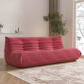 Big Bean Bag Chairs for Adults, 3 Seater Large Bean Bag Sofa, Fireside Chair Lazy Sofa Chair with High Density Comfortable Foam, Modern Bean Bag for Living Room, Bedroom, Office (Red)