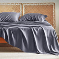 Bedsure Cooling Sheets for Full Size Bed, Viscose Derived from Bamboo, Deep Pocket up to 16", Breathable Soft Bed Sheets & Pillowcases, Dark Grey