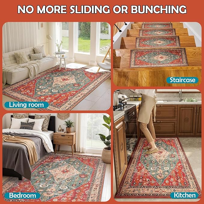 Waterproof Rug Pad, 10x14 Ft Under Area Rug Carpet Pad, Non Slip Rug Pads for All Floors and Hardwood Floors Finishes, Keep Carpets in Place Soft and Prevent Rug from Wrinkling or Buckling