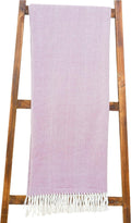 Alashan Cotton Acrylic Adirondack Herringbone Woven Throw - Throw Blanket - Smokey Plum