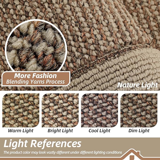 BEQHAUSE Indoor Door Mat 24" x 60", Dirt Trapper Door Mats Non-Slip Entryway Rugs Washable, Resist Dirt Absorbent Welcome Mat, Low Profile Floor Mats for Front Back Door and Entryway, Taupe