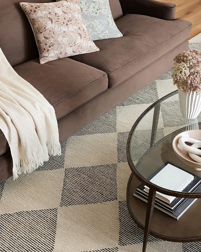 Loloi Chris Loves Julia Francis Collection FRA-01 Beige/Charcoal 8'-6" x 12' Area Rug