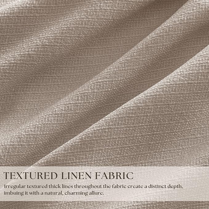 70 Inch Extra Wide Pinch Pleated Curtains Dual Layer for Living Room Bedroom 108 Inches Long Memory Trained Burlywood Birch Blackout Thermal Insulated Curtain with Back Tab Sliding Glass Door 1 Panel