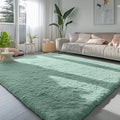 PAGISOFE Machine Washable Sage Green Rugs for Living Room, 5x7 Ft Shaggy Rug Plush Fuzzy Carpet for Bedroom,Green Kids Rug Home Decor Aesthetic,Non-Slip Floor Rugs for Nursery Decor Girl Boys Playroom