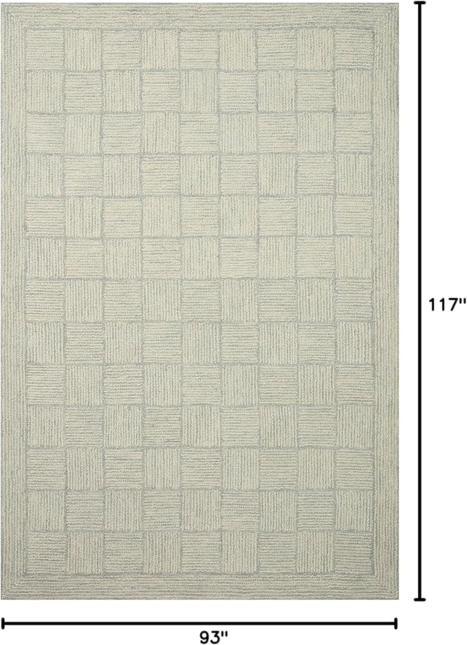 Loloi Chris Loves Julia Francis Collection FRA-03 Silver/Sky 7'-9" x 9'-9" Area Rug