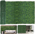Artificial Ivy Privacy Fence Screen, 40X120 in(34 sqft) UV-Anti Faux Boxwood Roll Panels Greenery Backdrop Vine Leaf Fence Panels for Indoor Outdoor Wall Decor & Ivy Fence Covering Privacy