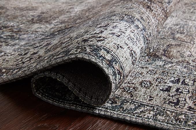 Loloi Layla Collection LAY-06 Taupe/Stone 2'-0" x 5'-0" .13" Thick Accent Rug, Soft, Durable, Vintage Inspired, Distressed, Low Pile, Non-Shedding, Easy Clean, Printed, Living Room Rug