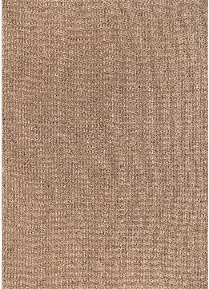 Easy Jute Rug 9x12 Indoor Outdoor Natural Rugs Solid Fiber Rug Woven Area Rug Boho Easy Clean Inside Carpet for Living Room Bedroom Dining Room Hallway or Outdoor Patio Porch (9 X 12 Natural)