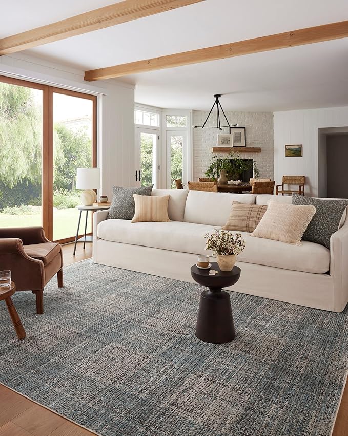 Loloi Angela Rose Ember Collection EMB-09 Denim/Charcoal 11'-6" x 15'-7" Area Rug