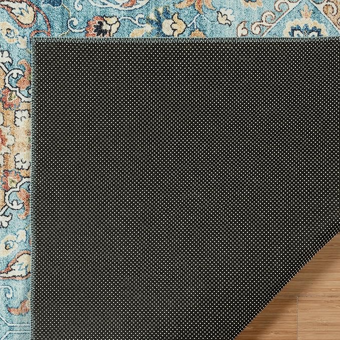 Gertmenian Indoor Boho Area Rug - 6x9 Medium, Non Slip, Super Strong, Ideal for High Traffic Areas in Bedroom, Living Room, Kitchen - Tanis, Sage, 28502