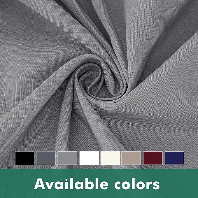 Biscaynebay Wrap Around Bed Skirts with Split Corners for Twin/Twin XL Beds 18" Drop, Silver Grey Adjustable Elastic Dust Ruffles Easy Fit Wrinkle Resistant Silky Luxurious Fabric Machine Washable