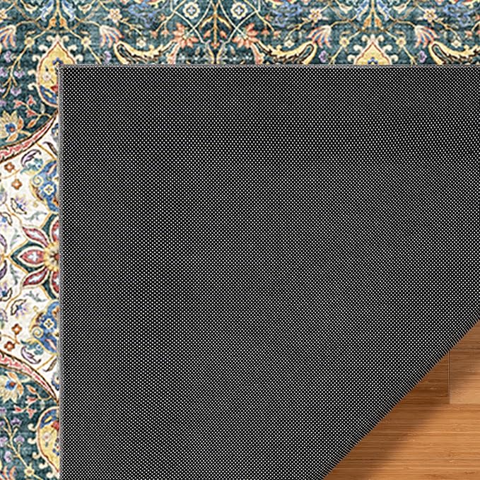 Gertmenian Indoor Bohemian Area Rug - 9x13 Extra Large, Non-Shedding, Ideal for High Traffic in Living Room, Bedroom, Entryway - Moroccan, Dk. Green, 26836