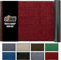 GORILLA GRIP Waterproof Traffic Guard Door Mat, 60x36, Heavy Duty Entryway Mats, Strong Rubber Back Commercial Utility Rugs for Office Hallway, Garage Floor and Home, Low Profile Carpet Runner, Red