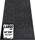 Front Door Mat Indoor Outdoor Entrance, 48" x 96" All-Season Heavy Duty Waterproof Doormat, Non-Slip Absorbent Entryway Mat, Easy to Clean, Low Profile Commercial Floor Mat for Indoor Outdoor