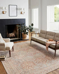 Loloi Chris Loves Julia Jules Collection JUL-04 Tangerine/Mist 8'-6'' x 11'-6'', .13" Pile Height, Area Rug