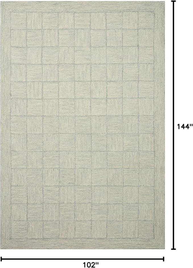 Loloi Chris Loves Julia Francis Collection FRA-03 Silver/Sky 8'-6" x 12' Area Rug