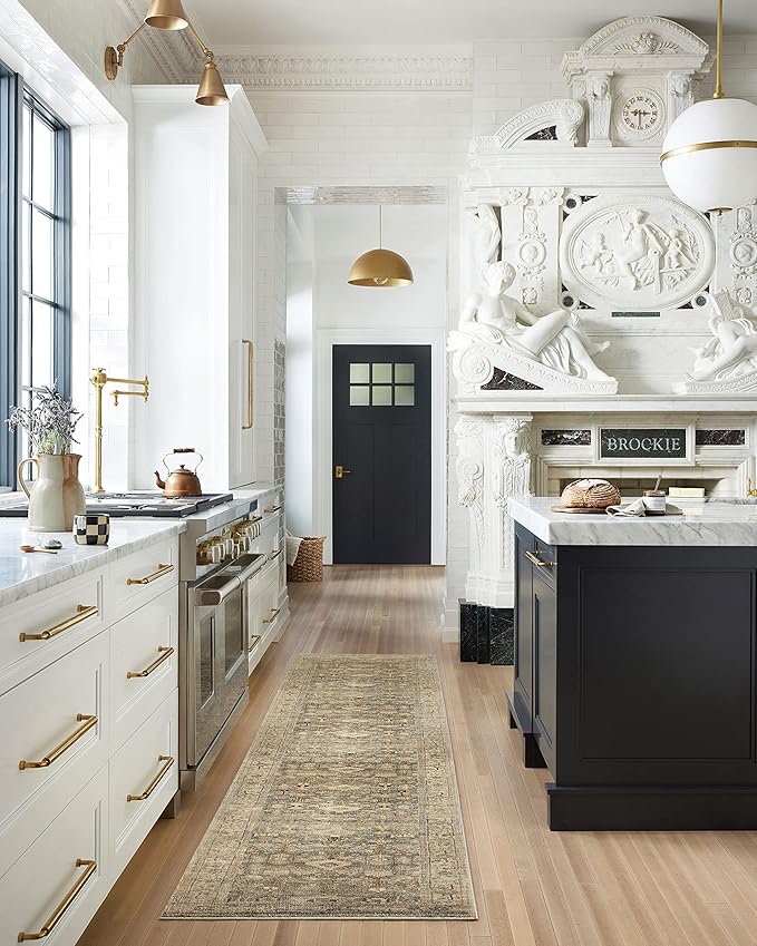 Loloi Margot Collection MAT-04 Antique/Sage 5'-0" x 7'-6" Area Rug feat. CloudPile, No-Shed Easy Clean Large Patterned Area Rug for Living Room, Bedroom, Dining Area